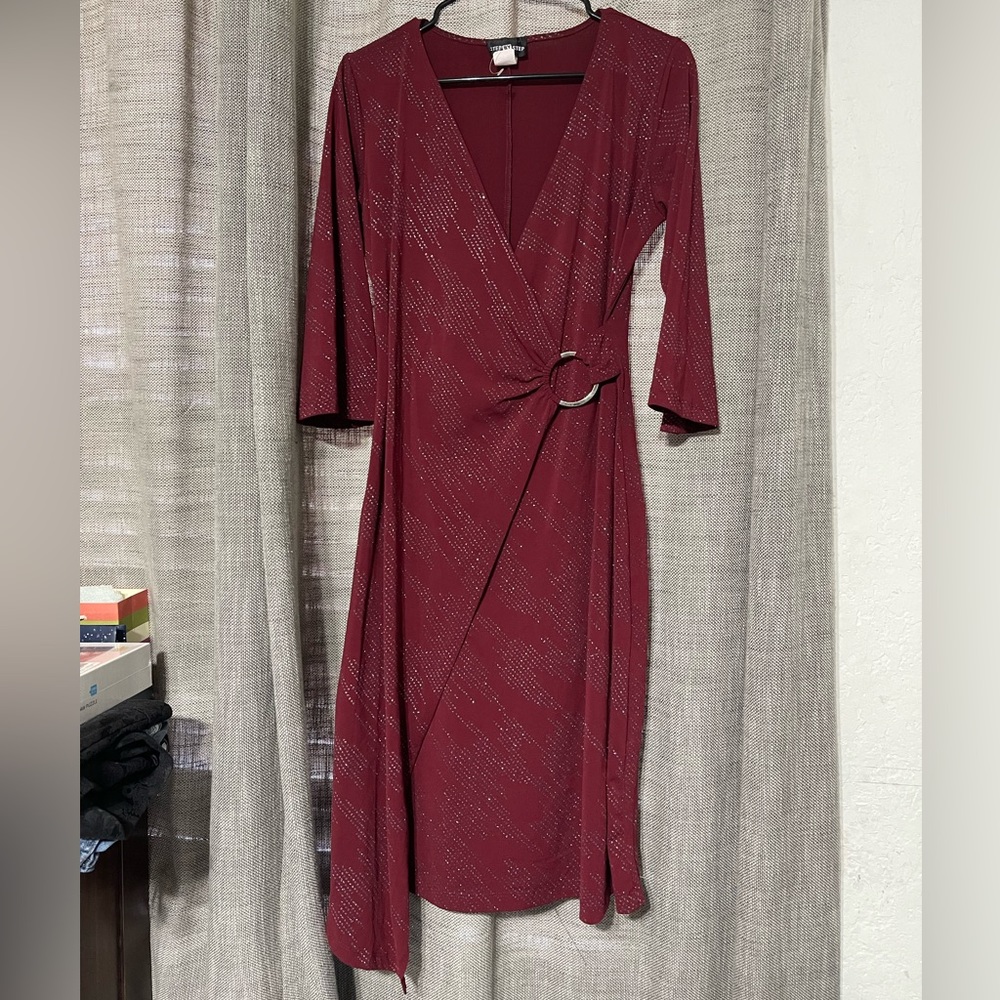 Step by Step Womens Burgundy Bodycon Dress NWOT